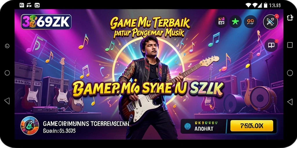 Screenshot gameplay <strong>369ZK</strong> yang menunjukkan interaksi musik yang menarik.