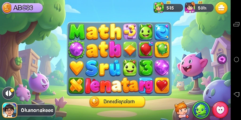 Tampilan gameplay <strong>ABC33</strong> yang seru dan penuh warna.