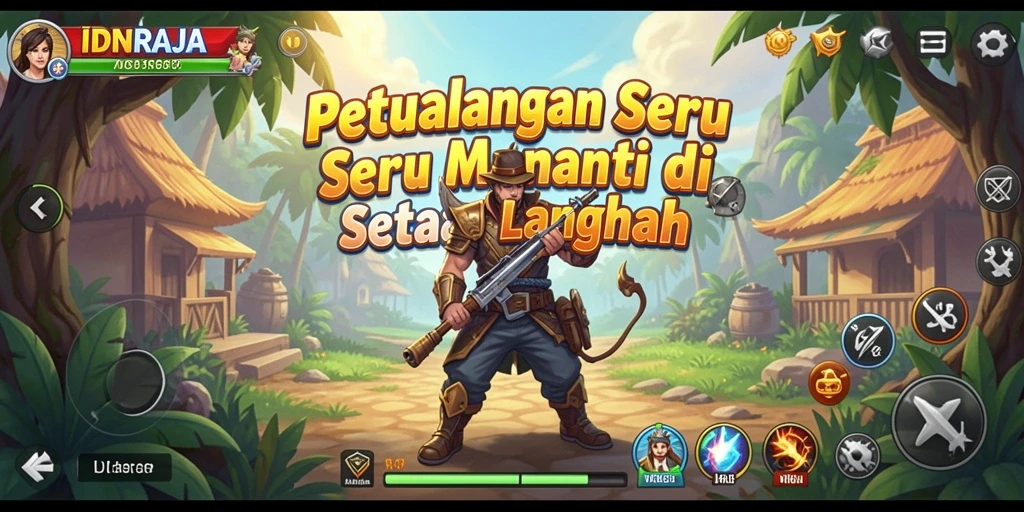 Gameplay petualangan yang mendebarkan di dunia <strong>IDNRAJA</strong>.