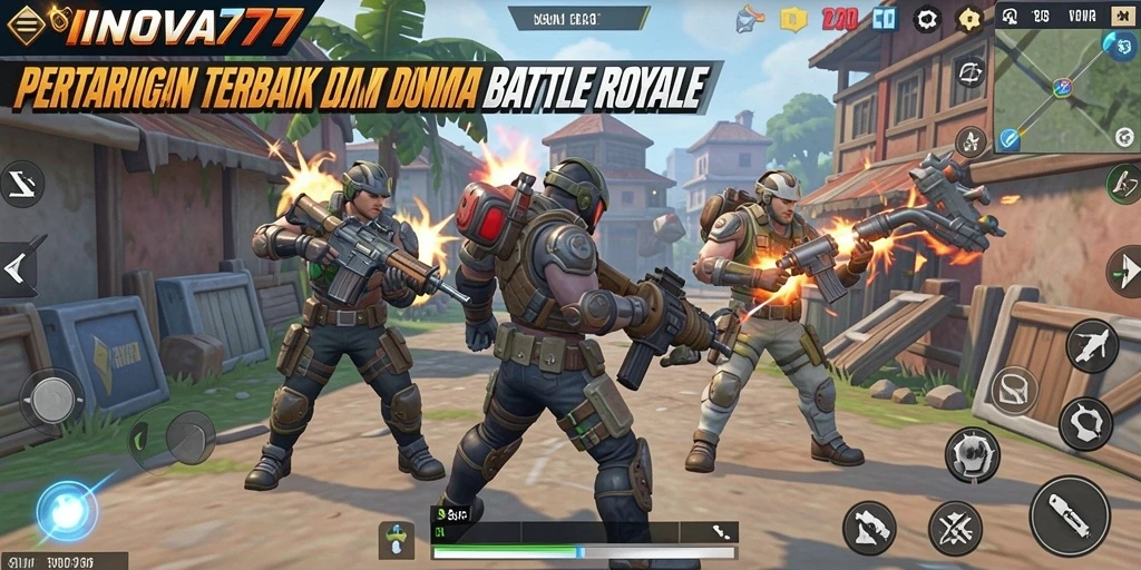 Tampilan dinamis gameplay epik dalam INOVA77.