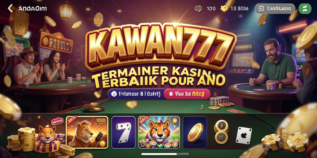 Tampilan gameplay Kasino yang menarik di KAWAN777.