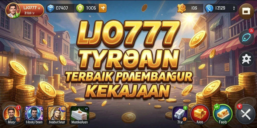 Screenshot gameplay LJO777 menunjukkan pengelolaan bisnis yang menarik.
