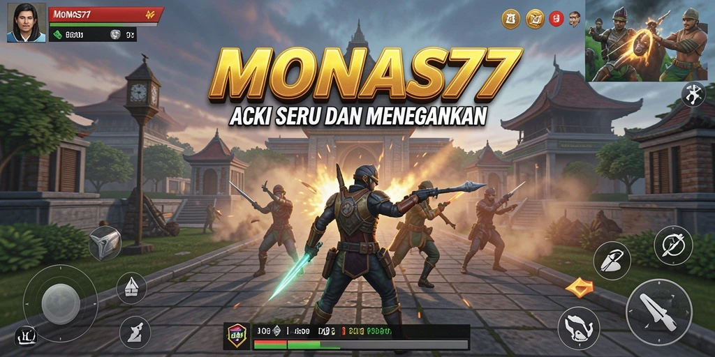Tampilan gameplay seru dalam MONAS77 penuh aksi menegangkan.