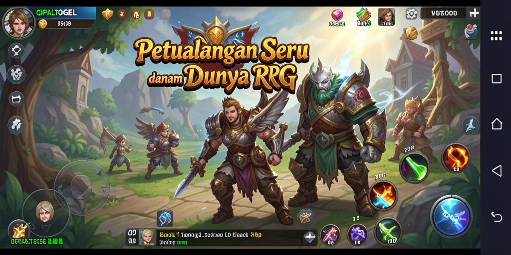 Tangkapan layar OPALTOGEL menampilkan aksi seru dalam pertarungan RPG.