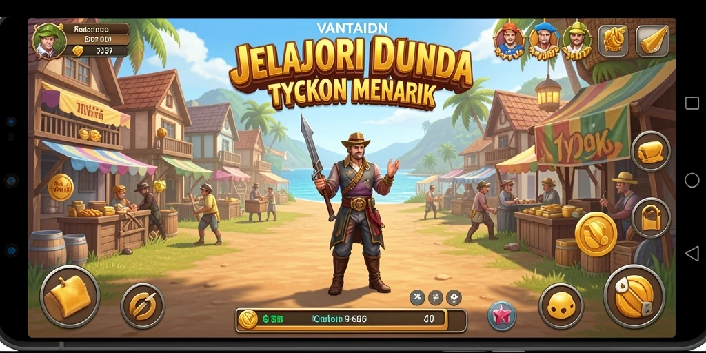 Tampilan gameplay VANTAIDN yang menarik dan strategis dalam dunia Tycoon.