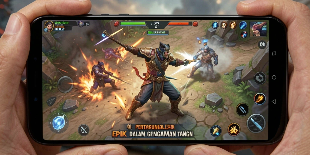 Gameplay seru ZK7 menampilkan pertarungan mendebarkan antar karakter.